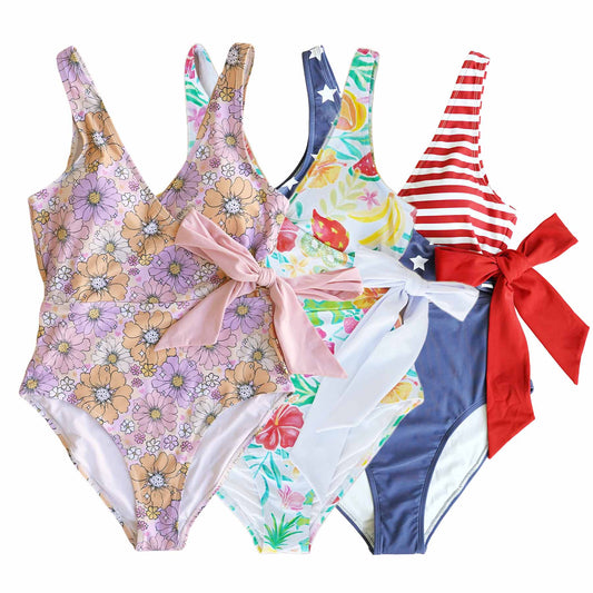 Women's Criss Cross One-Piece Swimsuit | All Prints